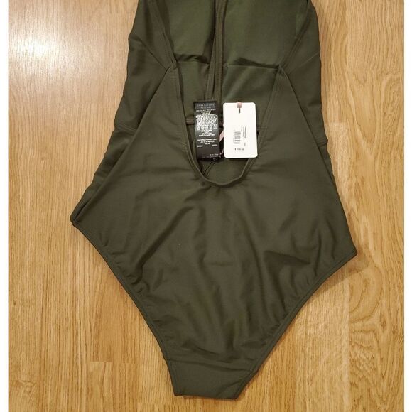 Ted Baker Pikaa Halter Swimsuit Khaki (Olive)- NEW - Picture 9 of 15